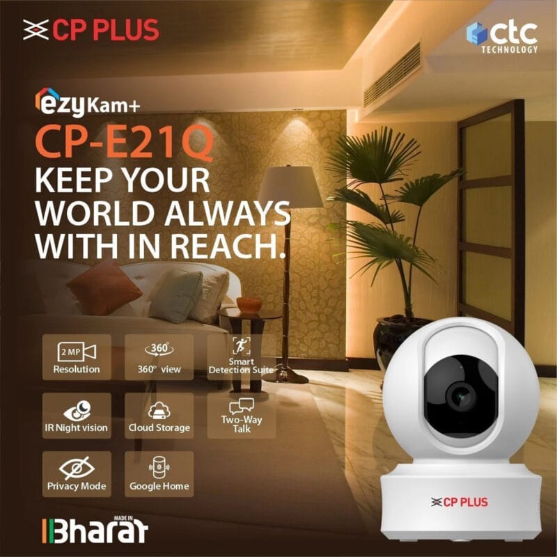 1-cp-e21q-indoor-security-camera-cp-plus-original-imahkyarh6cudpdv CP PLUS ezyKam+ E21Q (2MP)Full HD Wi-Fi Home Camera
