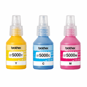 2026/05/1000666836.png Brother Genuine BT5000 Cyan, Magenta and Yellow High Yield Ink Bottle Set