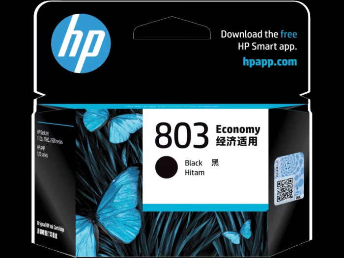 HP Genuine 803 Economy Black Ink Cartridge