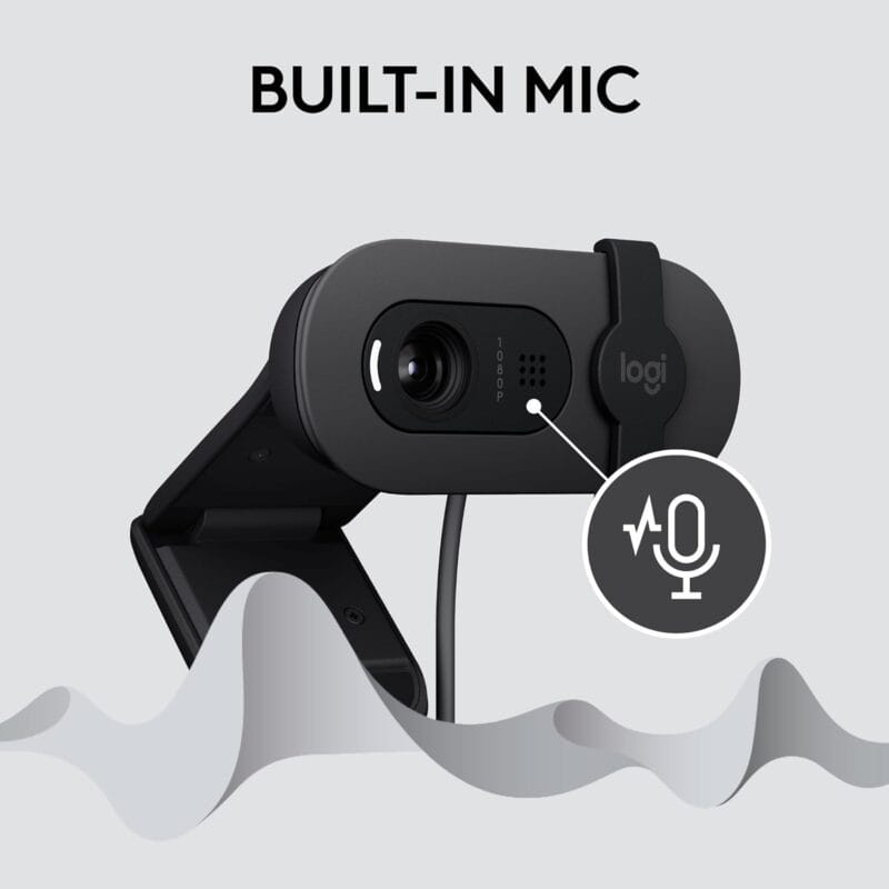 615v46uvVkL._SL1500_ Logitech Brio 100 Full HD 1080P Webcam with Built-in Mic