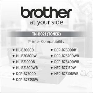 61r2Et2ALGL._AC_CR0,0,0,0_SX480_SY360_ Brother Genuine TNB021 Black Toner Cartridge