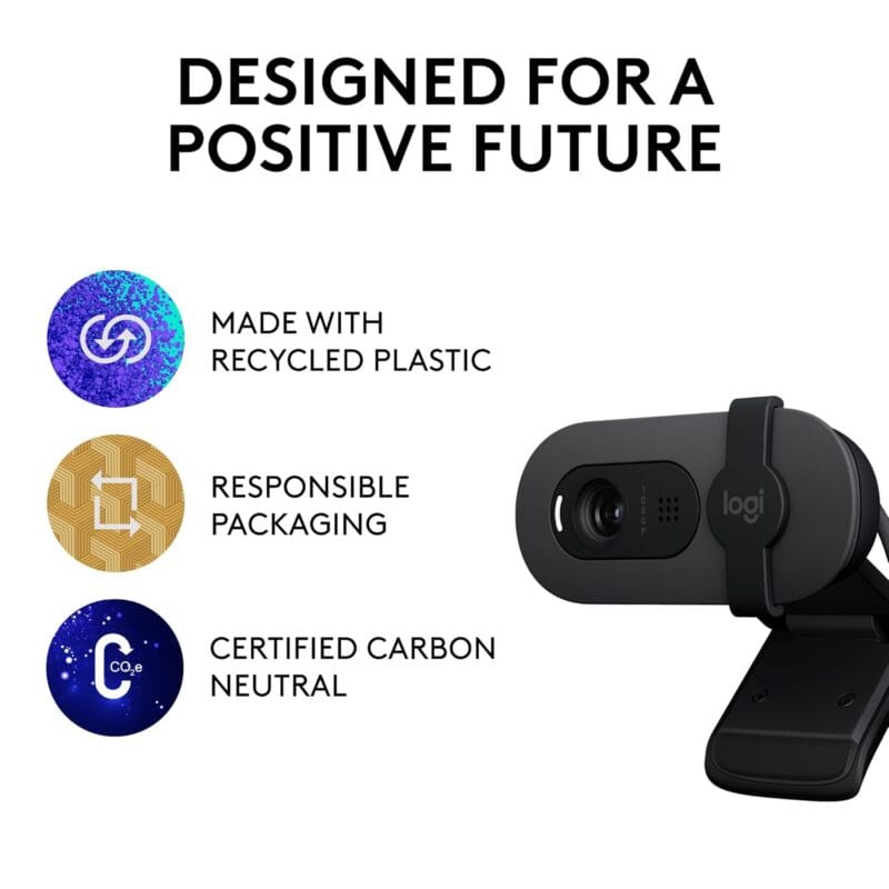 710x554PFUL._SL1500_ Logitech Brio 100 Full HD 1080P Webcam with Built-in Mic
