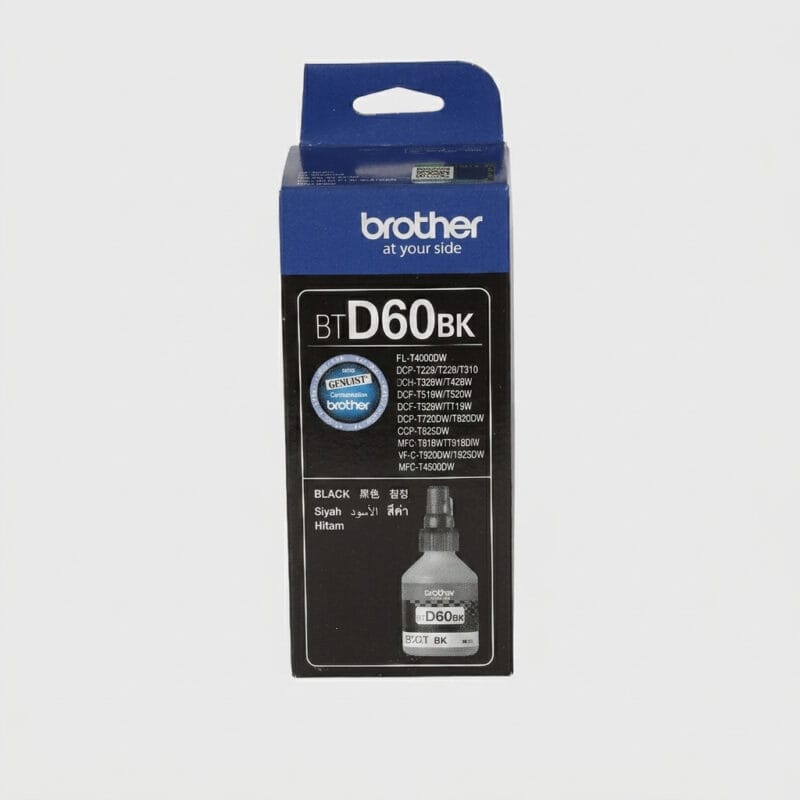 Brother Genuine BTD60BK Black Extra High Yield Ink Bottle (108ml)