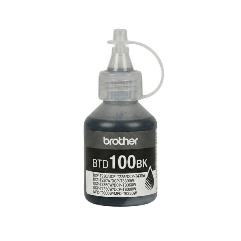2026/05/wp-1783258149395.jpg Brother Genuine BTD100BK Black High Yield Ink Bottle (108ml)