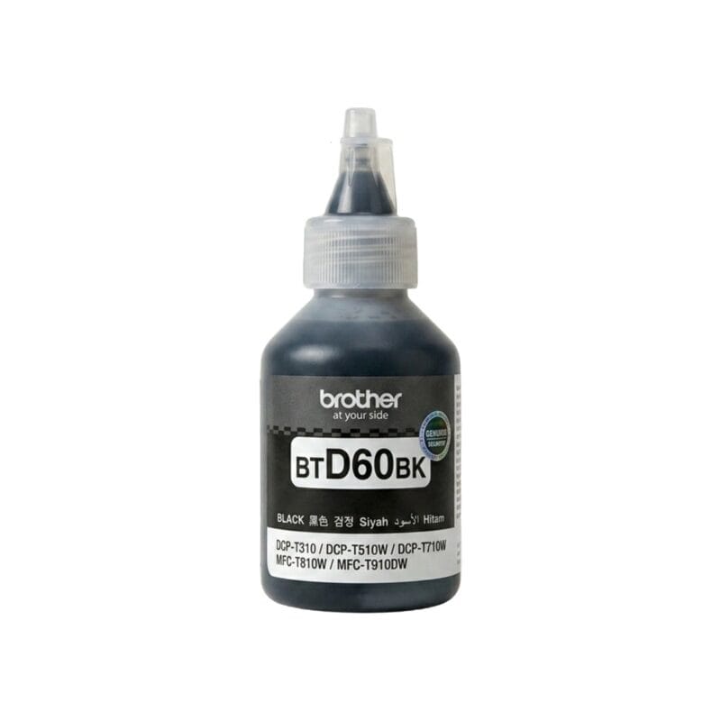 Brother Genuine BTD60BK Black  Ink Bottle (108ml)