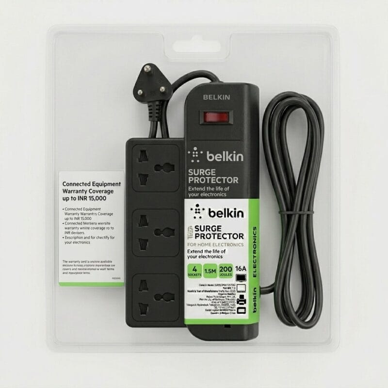2026/06/1000536146.jpg Belkin 4-Socket Surge Protector for Home Electronics