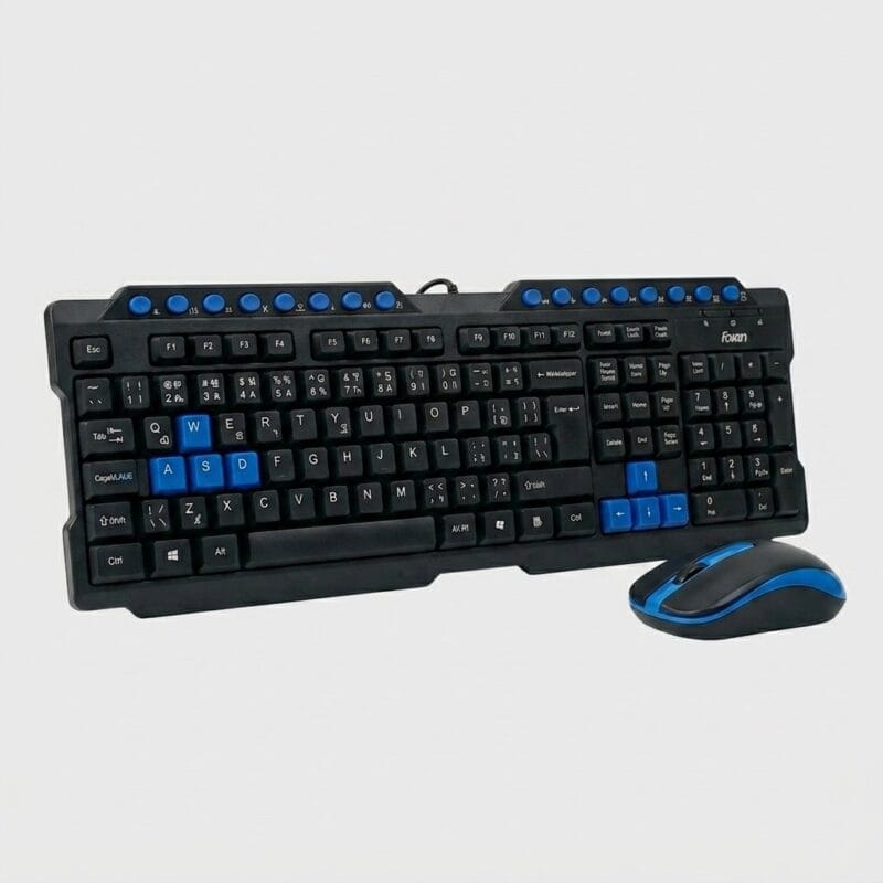 Foxin FKM-506 PRO MM Wired Multimedia Keyboard and Mouse Combo