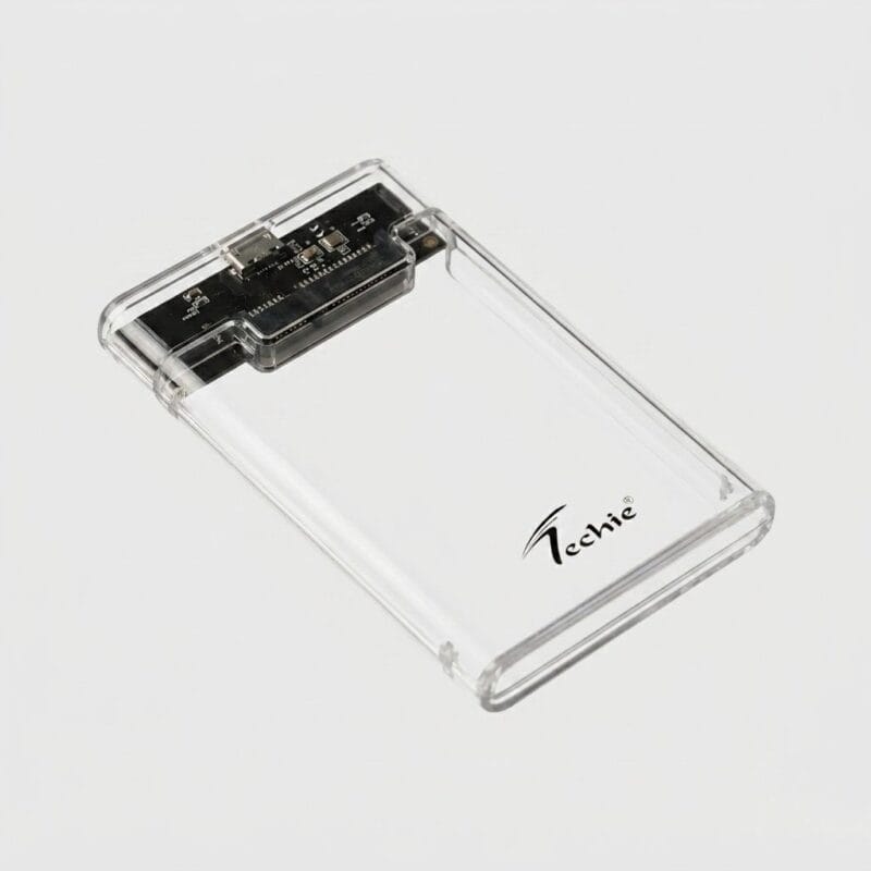 Techie TC2.5ENC3A Transparent USB 3.0 External Enclosure for 2.5" SSD/HDD