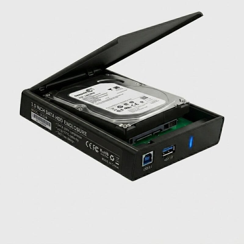 2026/06/1000542188.jpg uPort UP-HD3530 USB 3.0 External 3.5" HDD Aluminum Enclosure