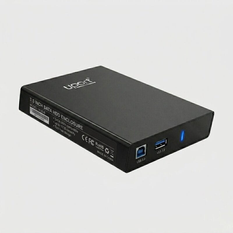 2026/06/1000542193.jpg uPort UP-HD3530 USB 3.0 External 3.5" HDD Aluminum Enclosure