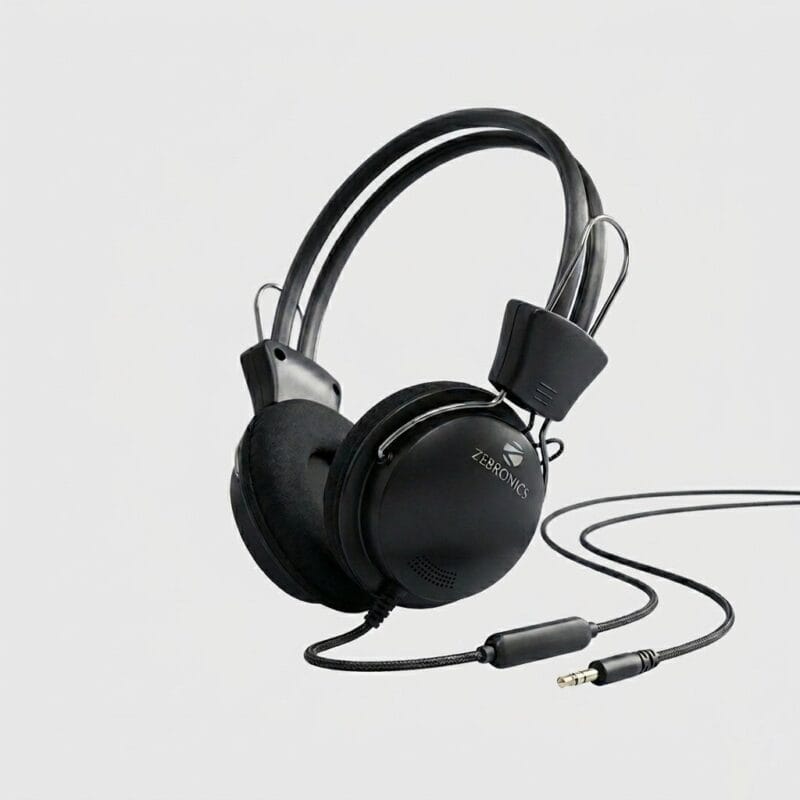 Zebronics ZEB-PLEASANT Single Pin Wired Headphone with In-Line Mic