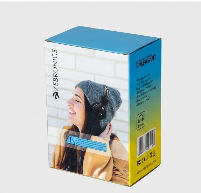 Zebronics ZEB-PLEASANT Single Pin Wired Headphone with In-Line Mic