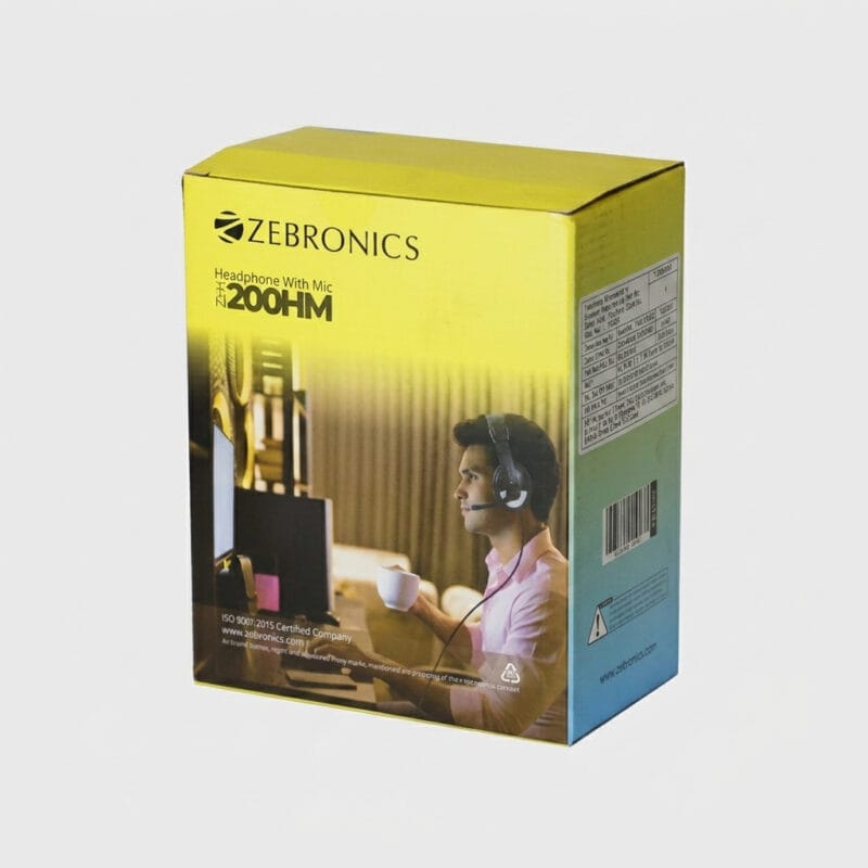Zebronics ZEB-200HM Wired Over-Ear Headphone with Mic