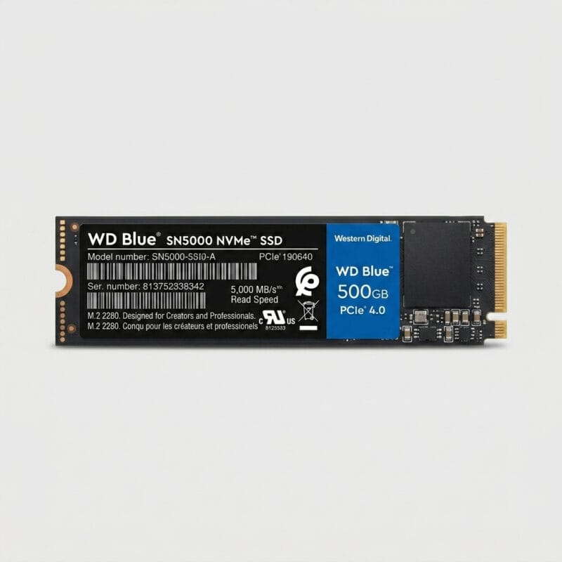 1779622577729 Western Digital WD Blue SN5000 500GB PCIe Gen4 NVMe M.2 2280 Internal Solid State Drive (SSD)