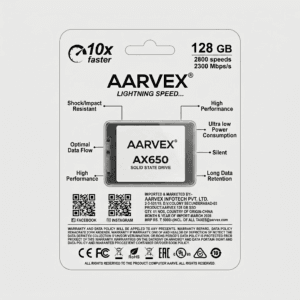1781965618103 AARVEX AX650 2.5" SATA 6Gb/s 128GB Internal Solid State Drive (SSD)