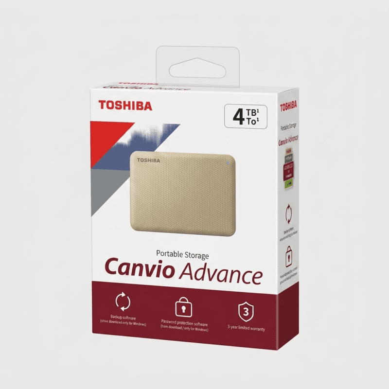 Toshiba Canvio Advance Portable External Hard Drive