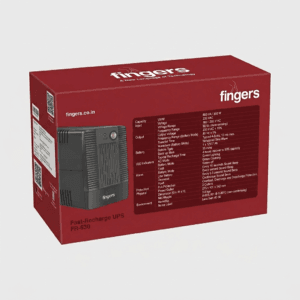1782148310138 Fingers FR-630 Fast-Recharge 600VA Line-Interactive Desktop UPS Power Backup