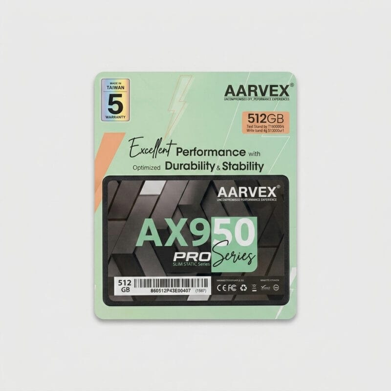AARVEX AX950 PRO Series 512GB 2.5" SATA III Internal Solid State Drive (SSD)