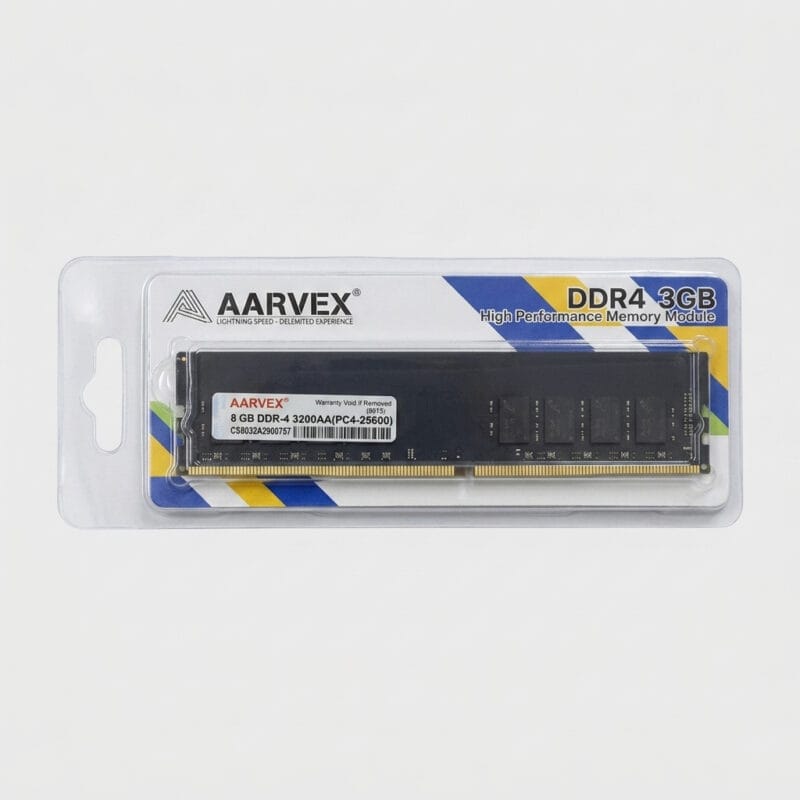 AARVEX High Performance DDR4 Desktop RAM – 3200MHz PC4-25600 UDIMM Computer Memory Module AARVEX High Performance DDR4 Desktop RAM – 3200MHz PC4-25600 UDIMM Computer Memory Module