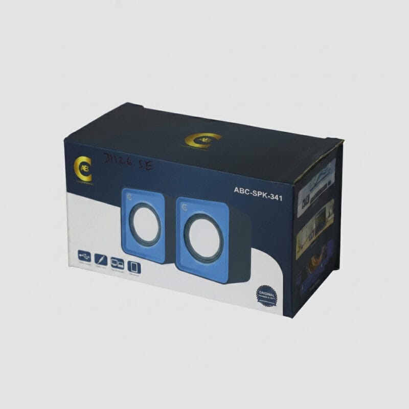 ABC-SPK-341 Multimedia Wired Desktop Speaker Set (Blue/Black Edition)