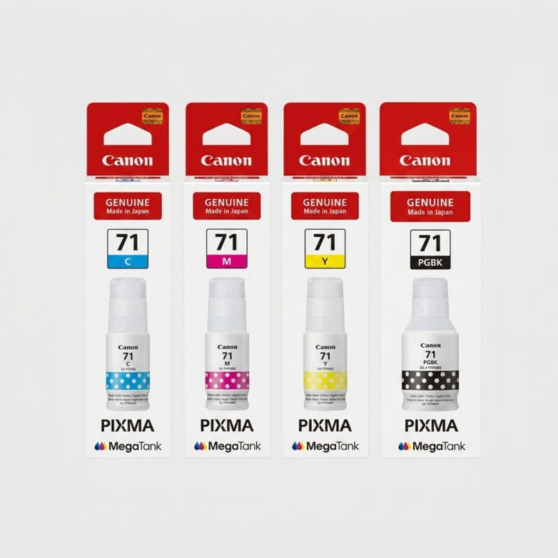 C 71 Canon GI-71 MegaTank Ink Bottles (Full 4-Color Set: PGBK/C/M/Y