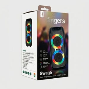Fingers Swag5 Portable Wireless Bluetooth Party Speaker with RGB Lights Fingers Swag5 Portable Wireless Bluetooth Party Speaker with RGB Lights