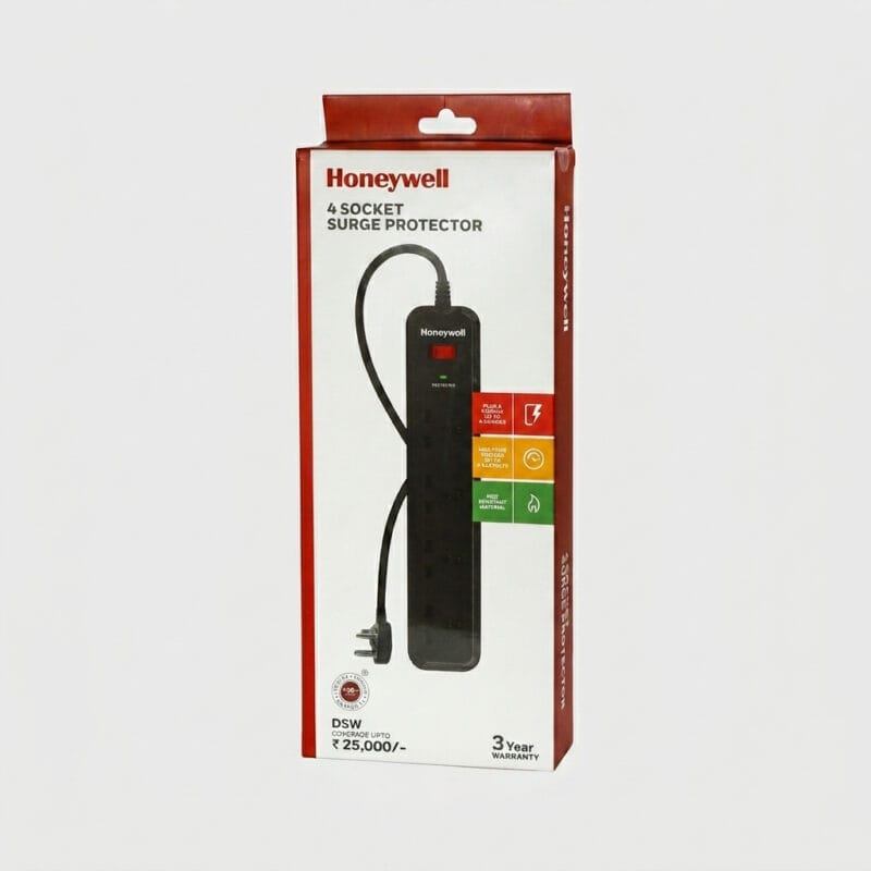 Honeywell 4-Socket Surge Protector with Master Switch