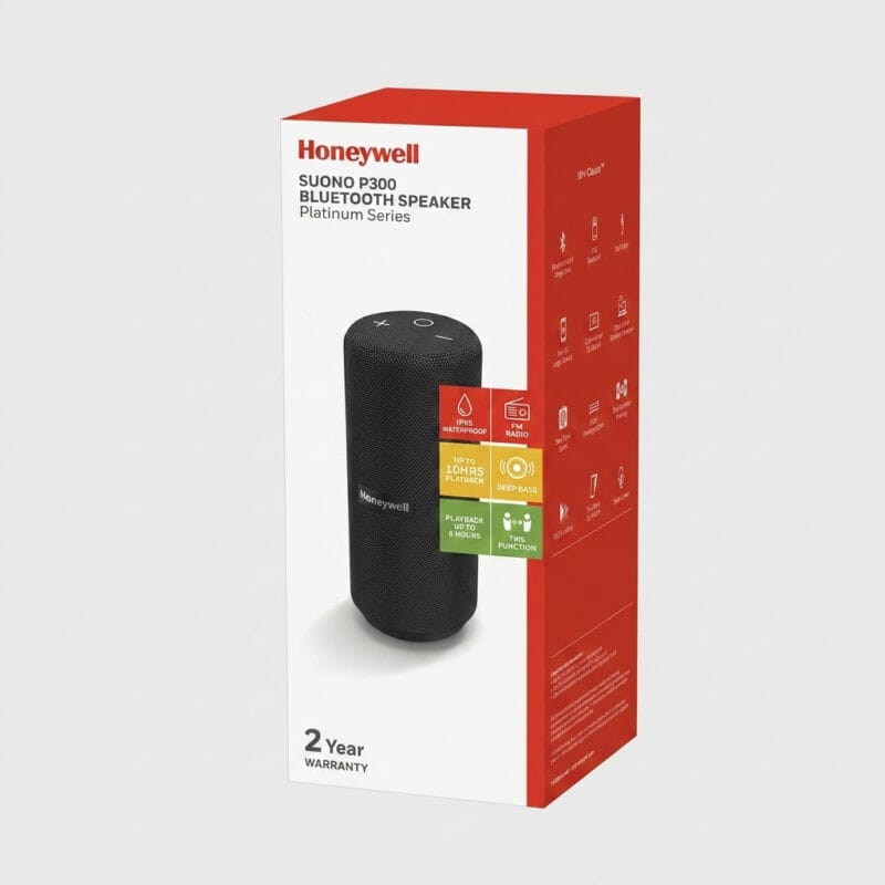 Honeywell Suono P300 Platinum Series Portable Wireless Bluetooth Speaker