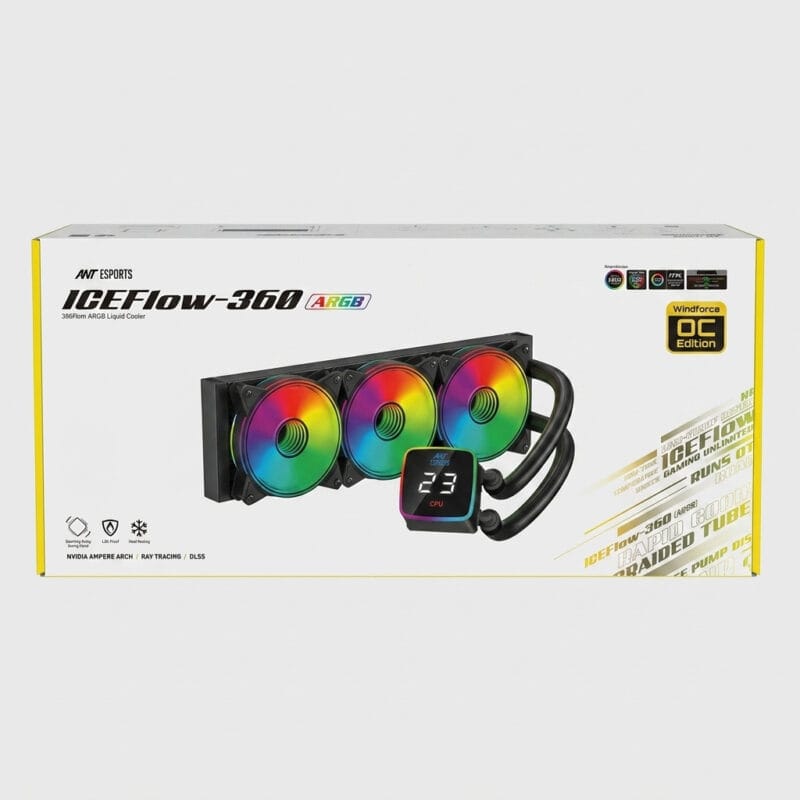 ICE Flow Ant Esports ICEFlow 360 ARGB Liquid CPU Cooler