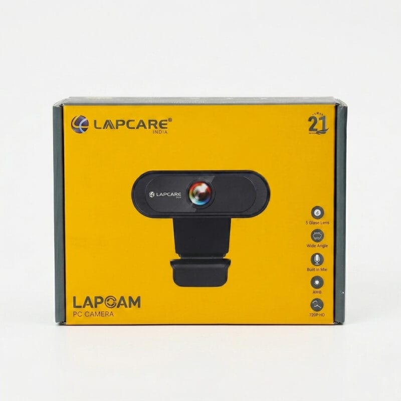 Lapcare 720p HD Webcam with Built-in Microphone
