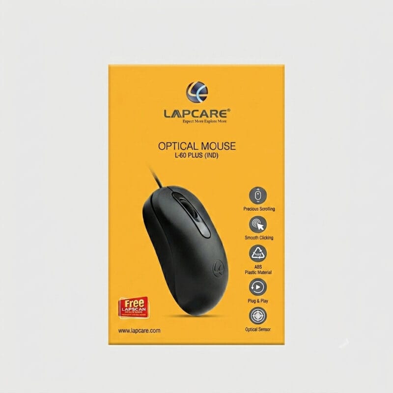 Lapcare L-60 PLUS (IND) Wired Optical Mouse