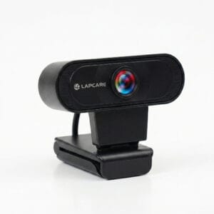Lapcare Lapcam 720p HD Webcam with Built-in Microphone, 5-Glass Lens, Wide Angle, and Auto White Balance (AWB) – Plug and Play PC USB Camera