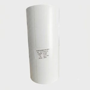 Premium Plain Chromo Barcode Label Roll (RS-C801) – 50mm x 25mm