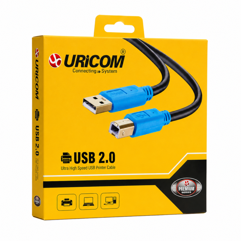 URICOMI USB 2.0 Printer Cable 3 Meter