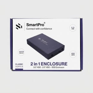SmartPro Classic Series 2 in 1 Enclosure SmartPro Classic Series 2 in 1 Enclosure for 3.5" HDD, 2.5" HDD & SSD