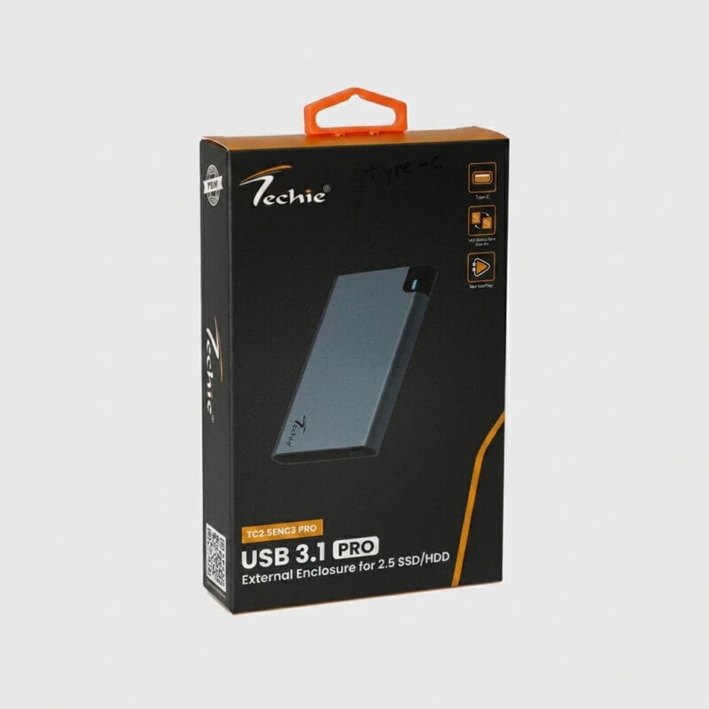 Techie TC2.5ENC3 PRO USB 3.1 PRO External Enclosure for 2.5" SSD/HDD
