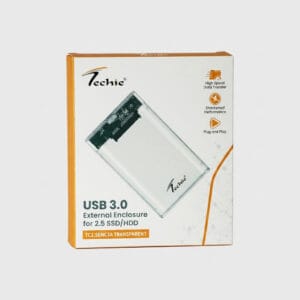 Techie TC2.5ENC3A Transparent USB 3.0 External Enclosure for 2.5" SSD/HDD