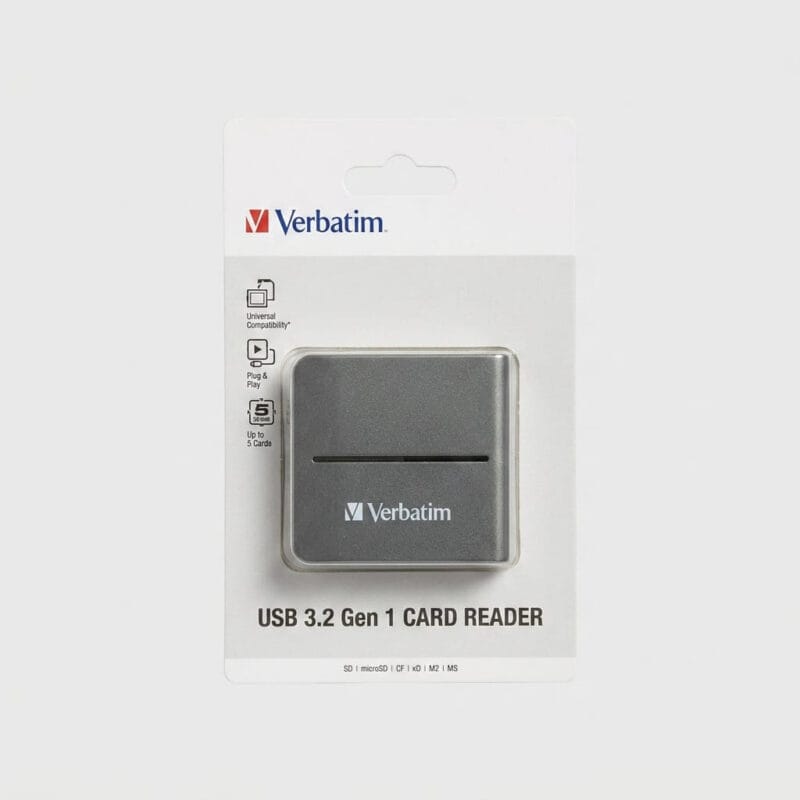 Verbatim USB 3.2 Gen 1 Multi-In-1 Card Reader