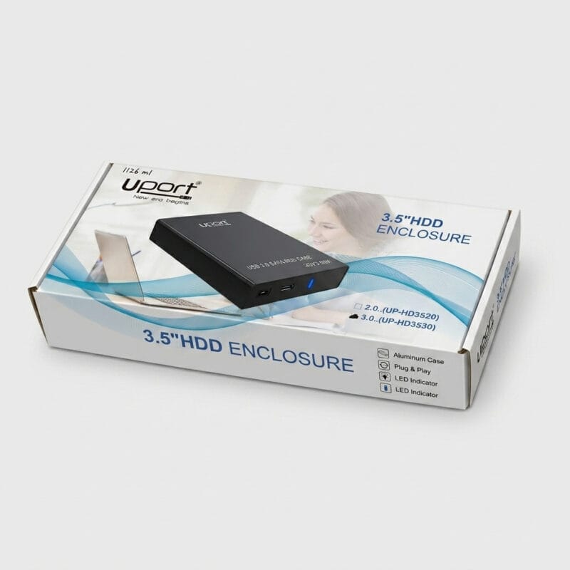 uPort UP-HD3530 USB 3.0 External 3.5 HDD Aluminum Enclosure uPort UP-HD3530 USB 3.0 External 3.5" HDD Aluminum Enclosure