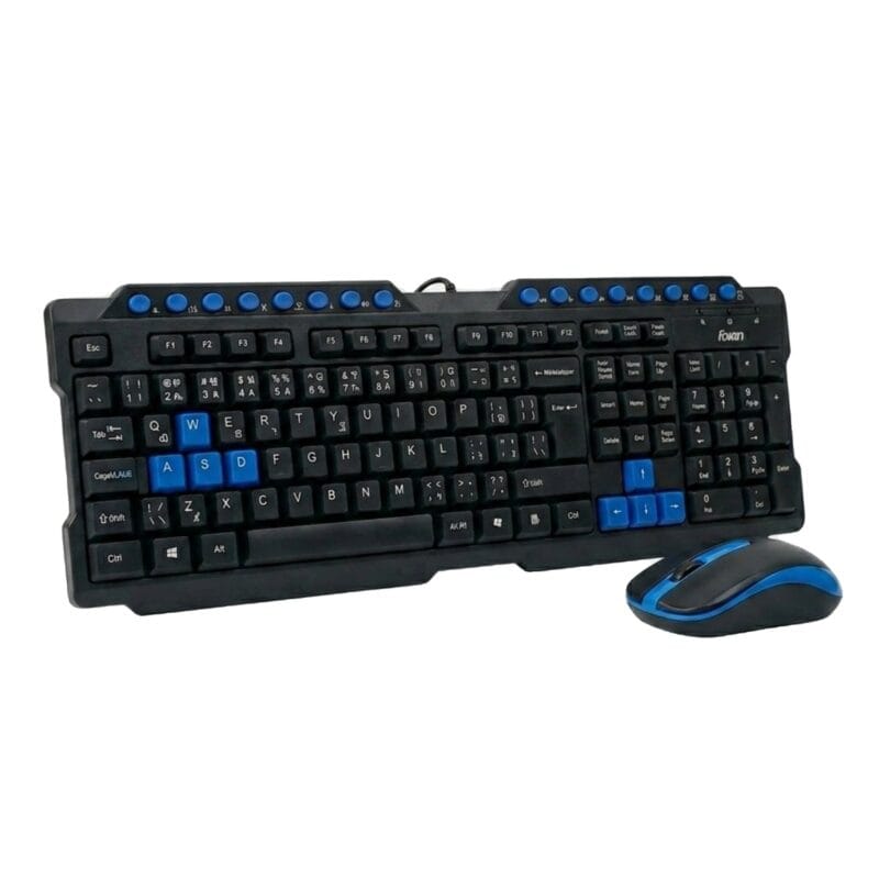 Foxin FKM-506 PRO MM Wired Multimedia Keyboard and Mouse Combo