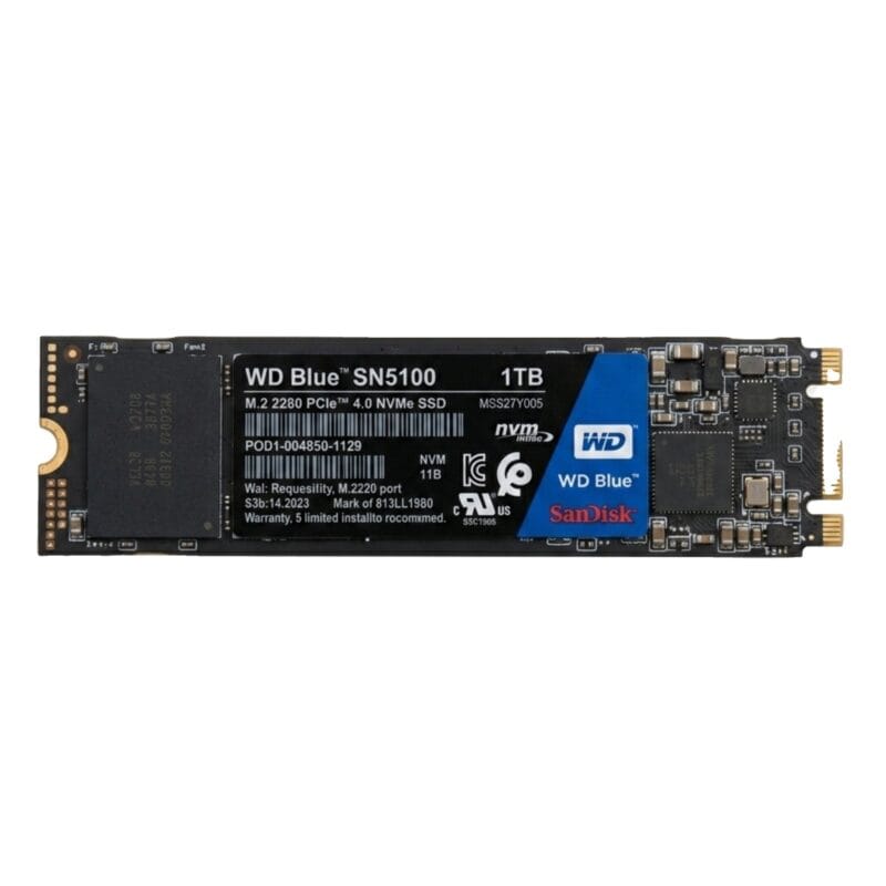 SanDisk WD Blue SN5100 1TB NVMe M.2 2280 Internal Solid State Drive (SSD)
