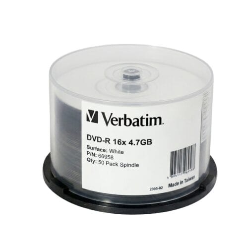 Verbatim DVD-R 16x 4.7GB Blank Media Discs