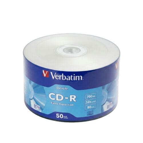 Verbatim DataLife CD-R 52x 700MB Blank Media Discs