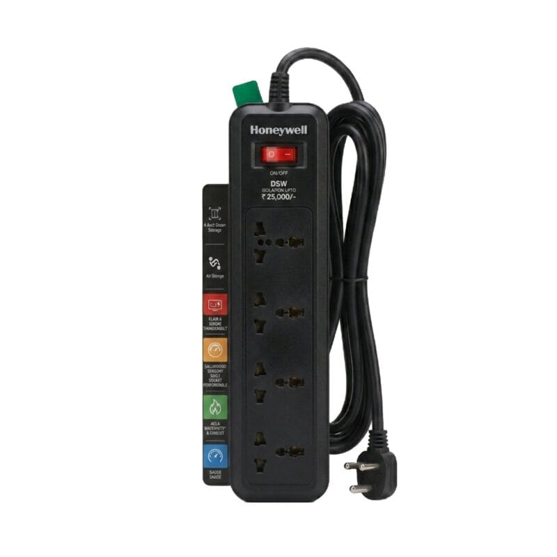 Honeywell 4-Socket Surge Protector with Master Switch