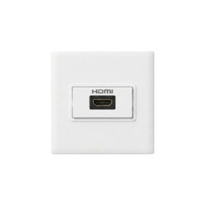 Premium Single Port HDMI Wall Plate Outlet