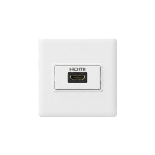 Premium Single Port HDMI Wall Plate Outlet
