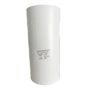 Premium Plain Chromo Barcode Label Roll – 50mm x 25mm,