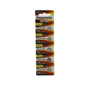 Panasonic CR1220 3V (Pack of 5)Lithium Micro Coin Cell Batteries