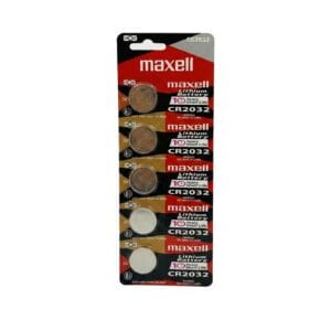 Maxell CR2032 3V(Pack of 5) Lithium Coin Cell Batteries