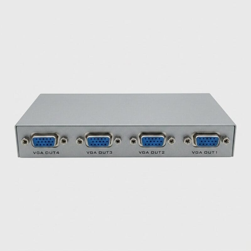 2026/07/1000567875.jpg Professional 4-Port VGA Splitter Box